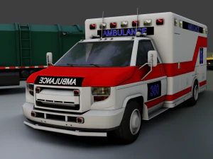 Civil Service Vehicle Pack 3D Model
