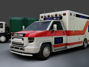 Civil Service Vehicle Pack Modèle 3D
