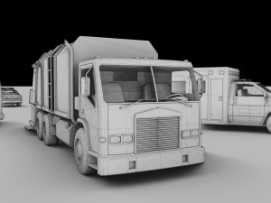 Civil Service Vehicle Pack Modèle 3D