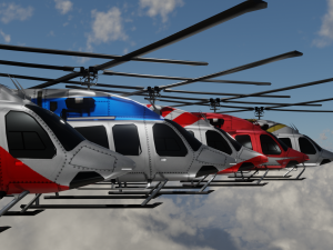 Bell 206 Jet Ranger 5 in 1 3D Модель