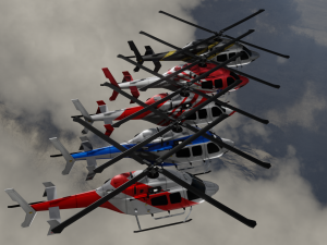 Bell 206 Jet Ranger 5 in 1 3D Модель