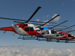 Bell 206 Jet Ranger 5 in 1 3D Модель