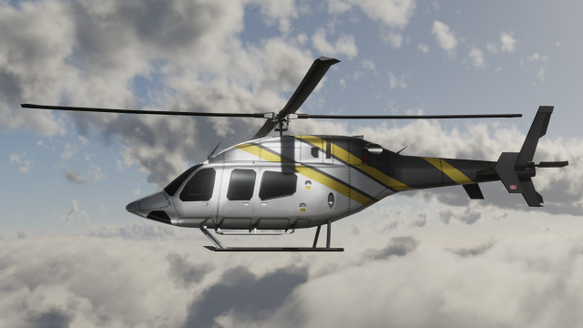 Bell 206 Jet Ranger -Black Knight TX Modèle 3D .c4d .max .obj .3ds .fbx .stl .blend 