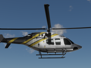 Bell 206 Jet Ranger -Black Knight TX Modèle 3D