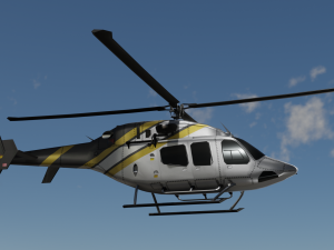 Bell 206 Jet Ranger -Black Knight TX Modèle 3D