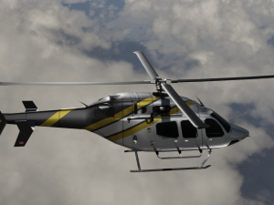 Bell 206 Jet Ranger -Black Knight TX Modèle 3D