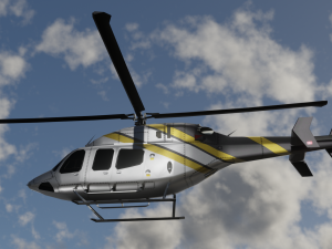 Bell 206 Jet Ranger -Black Knight TX Modèle 3D