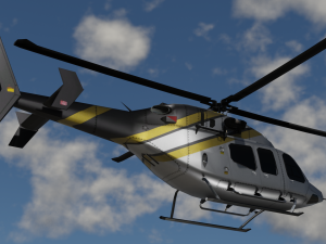 Bell 206 Jet Ranger -Black Knight TX Modèle 3D