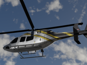 Bell 206 Jet Ranger -Black Knight TX Modèle 3D