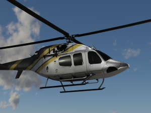 Bell 206 Jet Ranger -Black Knight TX Modèle 3D
