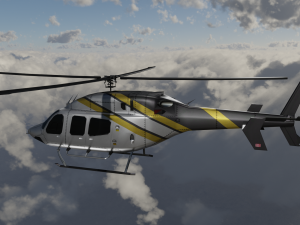 Bell 206 Jet Ranger -Black Knight TX Modèle 3D