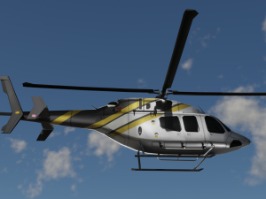 Bell 206 Jet Ranger -Black Knight TX Modèle 3D