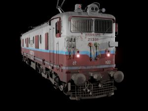 WAM-4 INDIAN RAILWAYS LOCOMOTIVE Animated and Rigged 3D मॉडल