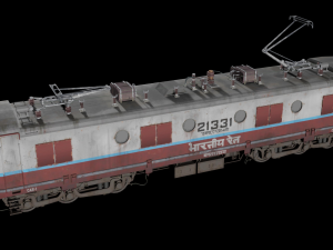 WAM-4 INDIAN RAILWAYS LOCOMOTIVE Animated and Rigged 3D मॉडल