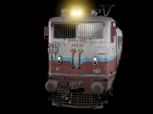 WAM-4 INDIAN RAILWAYS LOCOMOTIVE Animated and Rigged 3D मॉडल