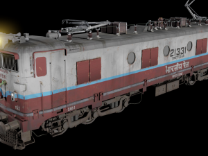WAM-4 INDIAN RAILWAYS LOCOMOTIVE Animated and Rigged 3D मॉडल