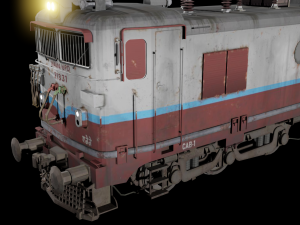 WAM-4 INDIAN RAILWAYS LOCOMOTIVE Animated and Rigged 3D मॉडल