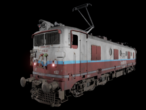 WAM-4 INDIAN RAILWAYS LOCOMOTIVE Animated and Rigged 3D मॉडल