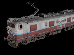 WAM-4 INDIAN RAILWAYS LOCOMOTIVE Animated and Rigged 3D मॉडल