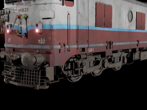 WAM-4 INDIAN RAILWAYS LOCOMOTIVE Animated and Rigged 3D मॉडल