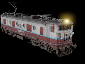 WAM-4 INDIAN RAILWAYS LOCOMOTIVE Animated and Rigged 3D मॉडल