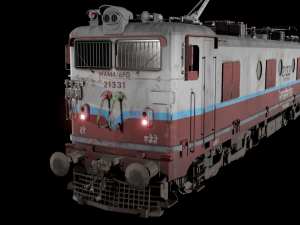 WAM-4 INDIAN RAILWAYS LOCOMOTIVE Animated and Rigged 3D मॉडल