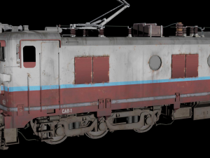 WAM-4 INDIAN RAILWAYS LOCOMOTIVE Animated and Rigged 3D मॉडल