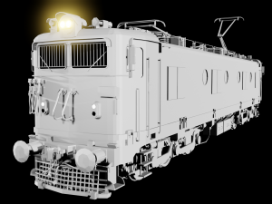 WAM-4 INDIAN RAILWAYS LOCOMOTIVE Animated and Rigged 3D मॉडल