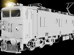 WAM-4 INDIAN RAILWAYS LOCOMOTIVE Animated and Rigged 3D मॉडल