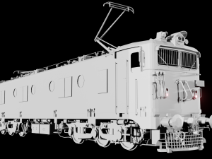 WAM-4 INDIAN RAILWAYS LOCOMOTIVE Animated and Rigged 3D मॉडल