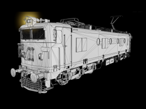 WAM-4 INDIAN RAILWAYS LOCOMOTIVE Animated and Rigged 3D मॉडल