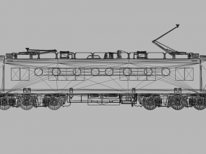 WAM-4 INDIAN RAILWAYS LOCOMOTIVE Animated and Rigged 3D मॉडल