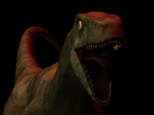 Raptor Dinosaur Animated Modèle 3D