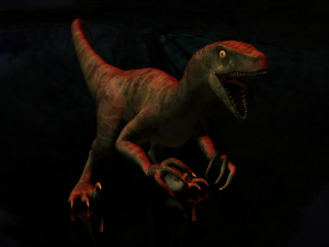 Raptor Dinosaur Animated Modèle 3D