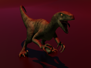 Raptor Dinosaur Animated Modèle 3D