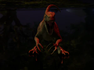 Raptor Dinosaur Animated 3D Model
