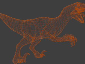 Raptor Dinosaur Animated Modèle 3D