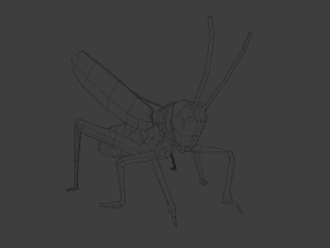 Grasshopper Animated 3D Model