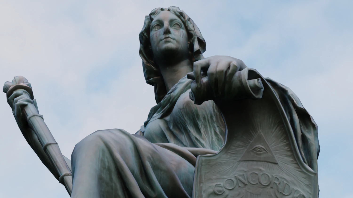 Est&aacute;tua da toler&acirc;ncia Modelo 3D .c4d .max .obj .3ds .fbx .stl .blend 