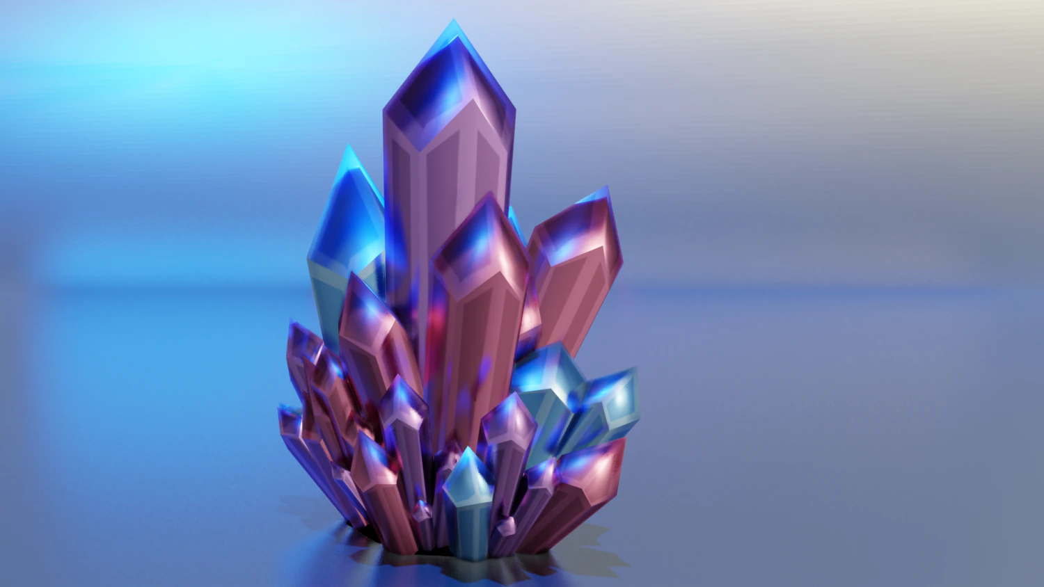 Cartoon Crystal 3D Model .c4d .max .obj .3ds .fbx .stl .blend 