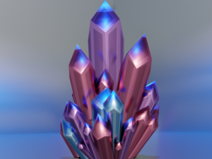 Cartoon Crystal 3D मॉडल