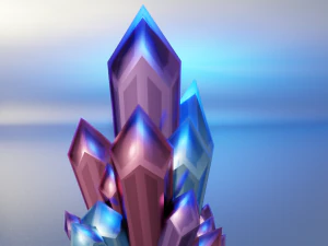 Cartoon Crystal 3D Model