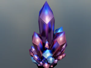 Cartoon Crystal 3D Model