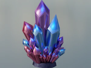 Cartoon Crystal 3D Model
