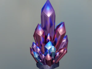 Cartoon Crystal 3D Model