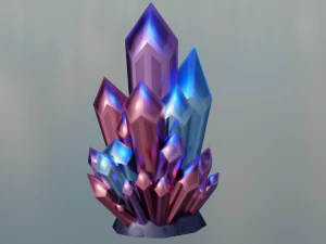 Cartoon Crystal 3D Model
