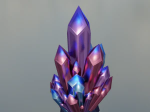 Cartoon Crystal 3D Model