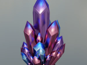 Cartoon Crystal 3D Model