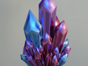 Cartoon Crystal 3D Model