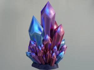 Cartoon Crystal 3D Model